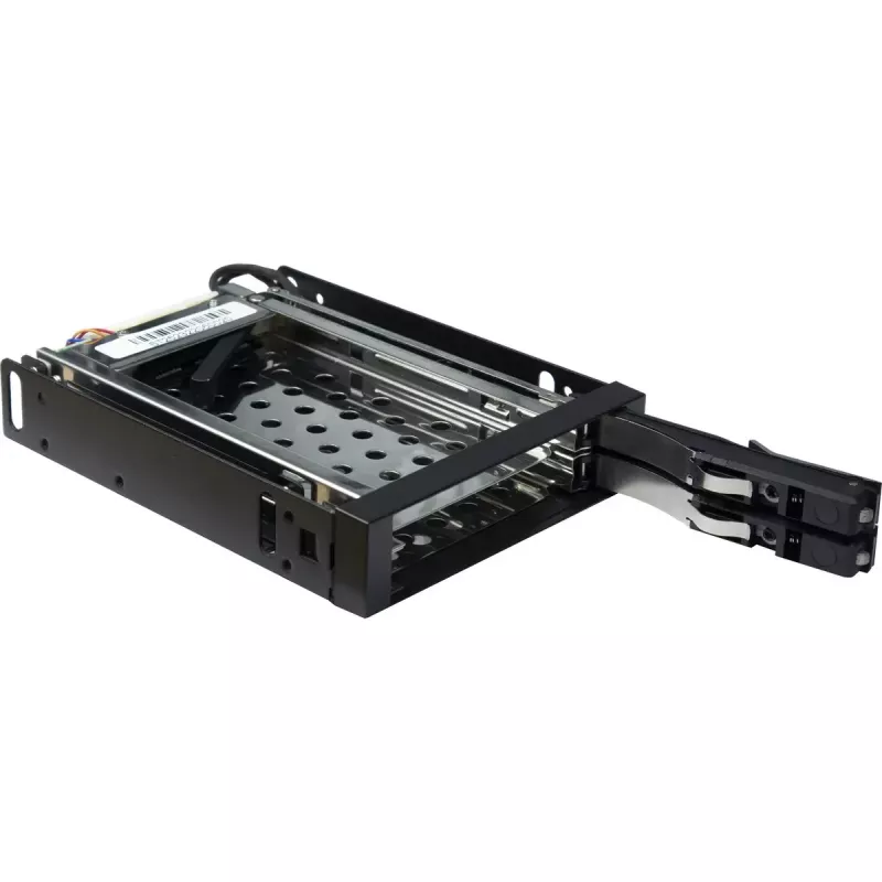 Inter-Tech ST-2523 zwart opslagbehuizing metaal kunststof 9,7 mm