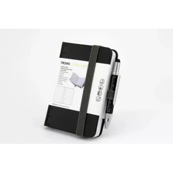 Schrijfnotitieboek TROIKA NPP25/BK A7 128 vel zwart