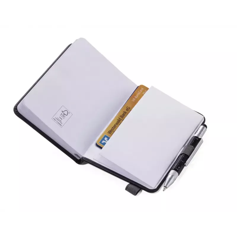 Schrijfnotitieboek TROIKA NPP25/BK A7 128 vel zwart