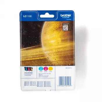 Brother LC1100RBWBPDR inktpatroon 3 stuks origineel cyaan, magenta, geel