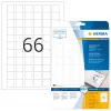 Zelfklevende etiketten HERMA Removable A4 25,4x25,4 mm 1650 stuks