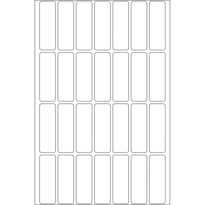 Multifunctionele etiketten HERMA 13x40 mm wit Movables/afneembaar papier mat 896 stuks
