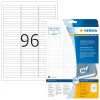 Herafneembare etiketten HERMA 63,5x8,5 mm 2400 stuks