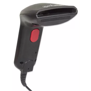Manhattan Contact CCD handheld barcodescanner, USB, 60 mm scanbreedte, kabel 152 cm, max. omgevingslicht 5.000 lux (zonlicht), zwart, drie jaar garantie