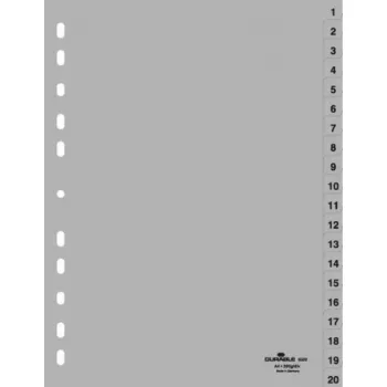 Numeriek tabregister Durable 6522-10