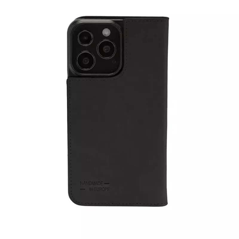 Foliohoes JT BERLIN BookCase Tegel zwart voor iPhone 15 Pro 15.5 cm