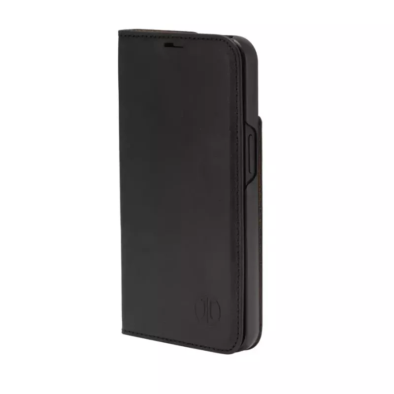 Foliohoes JT BERLIN BookCase Tegel zwart voor iPhone 15 Pro 15.5 cm