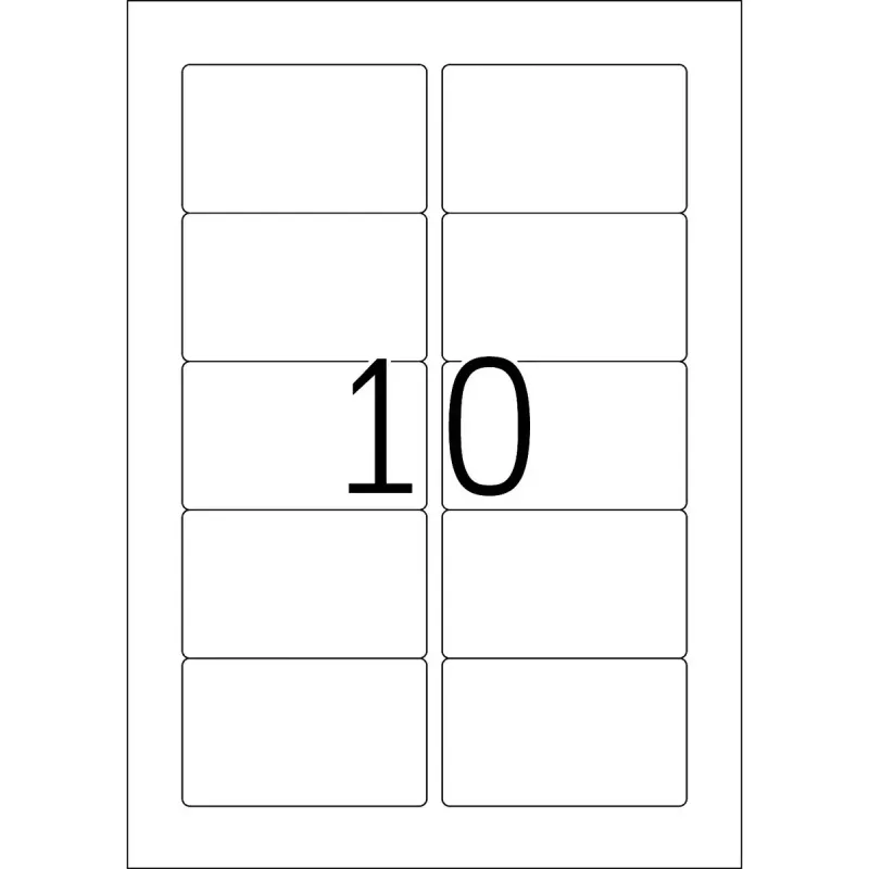 Zelfklevend printeretiket HERMA Labels Premium A4 83,8x50,8 mm