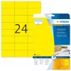 Zelfklevend printeretiket HERMA gekleurde etiketten A4 70x37 mm geel