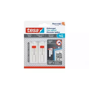 Gebruikshaak TESA 77774 indoor rood wit 2 stuks