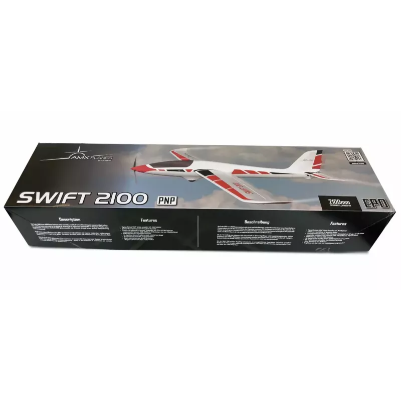Vliegtuig Amewi Swift 2100 elektromotor 1,35 kg vanaf 14 jaar