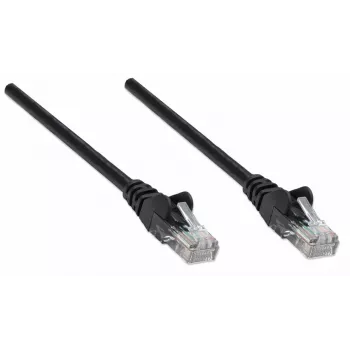 Intellinet netwerk-patchkabel, Cat5e, 10 m, zwart, CCA, U/UTP, PVC, RJ45, vergulde contacten, knikbescherming, trekontlasting, levenslange garantie