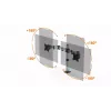 Durable SELECT Monitorbeugel 509523 voor 2 monitoren, bureaubevestiging, zilver