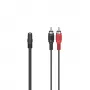 Hama 00205186 audiokabel 0,1 m 2 x RCA 3,5 mm zwart, rood