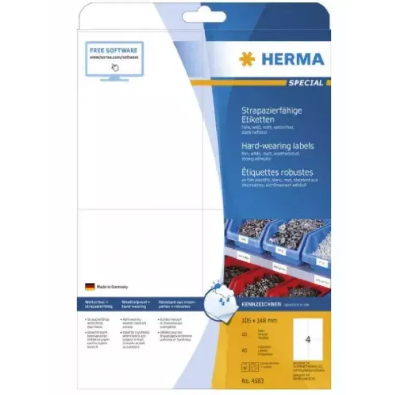 Zelfklevende printeretiketten HERMA 4583