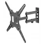 Manhattan wandhouder voor tv & monitors (volledig beweegbaar), voor schermen van 32 inch tot 55 inch, VESA-compatibiliteit: alles tussen 100x100 mm en 400x400 mm – controleer de afmetingen van de vier bevestigingsgaten op de achterkant van het scherm om zeker te zijn dat het past, max. 30 kg, zwart, houder