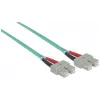 Intellinet glasvezel-patchkabel, OM3, SC/SC, 5m, aqua, duplex, multimode, 50/125 µm, LSZH, glasvezel, levenslange garantie