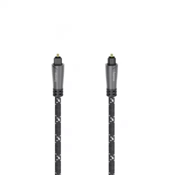 Hama 00205140 audiokabel 3 m TOSLINK zwart grijs stekker naar stekker verguld