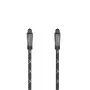 Hama 00205140 audiokabel 3 m TOSLINK zwart grijs stekker naar stekker verguld