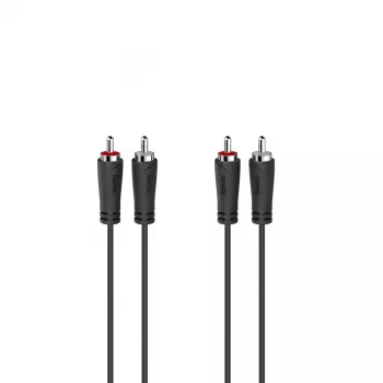 Hama 00205093 audiokabel 5 m 2 x cinch zwart