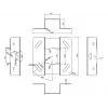Multibrackets M universele plafondbeugel voor projector 600-1000 met fijnafstelling