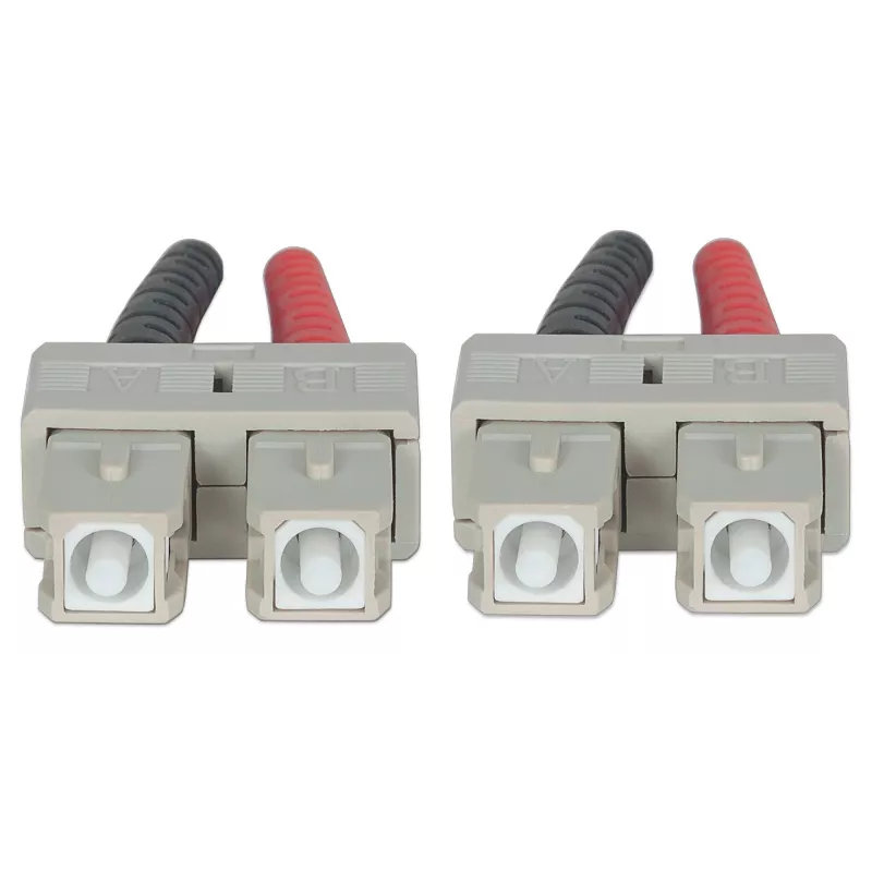 Intellinet glasvezel-patchkabel, OM3, SC/SC, 1 m, aqua, duplex, multimode, 50/125 µm, LSZH, vezel, levenslange garantie