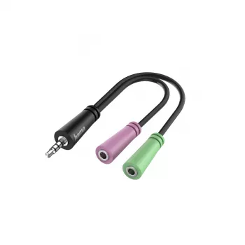 Hama 00200352 audiokabel 0,15 m 3,5 mm 2 x 3,5 mm zwart