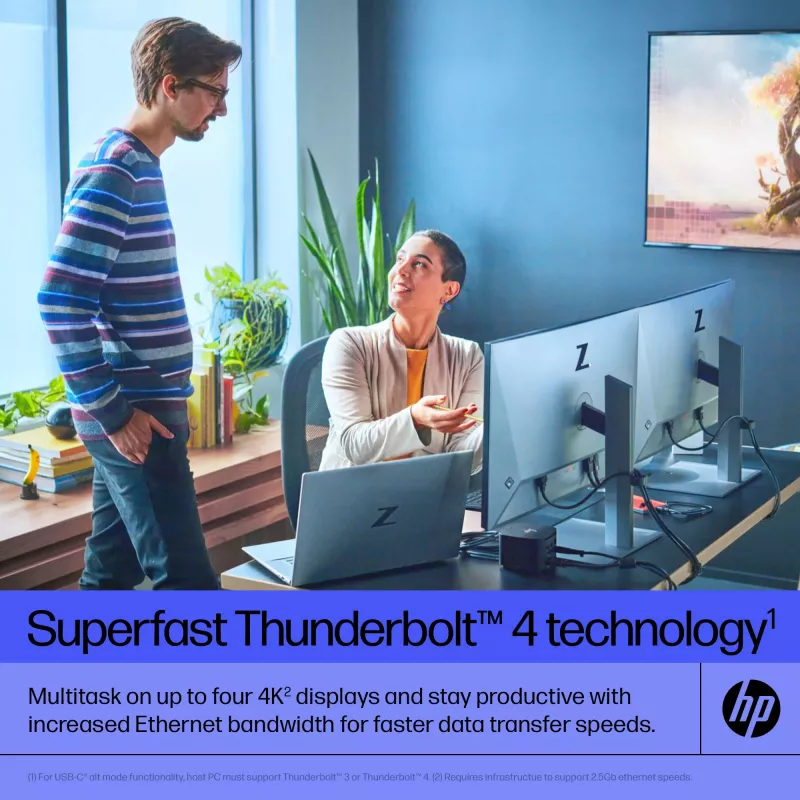 HP Thunderbolt Dock 280W G4 bedrade dockingstation Thunderbolt 4 zwart