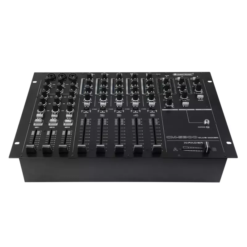 Mixer Omnitronic CM-5300 5 kanalen 20 - 20000 Hz zwart