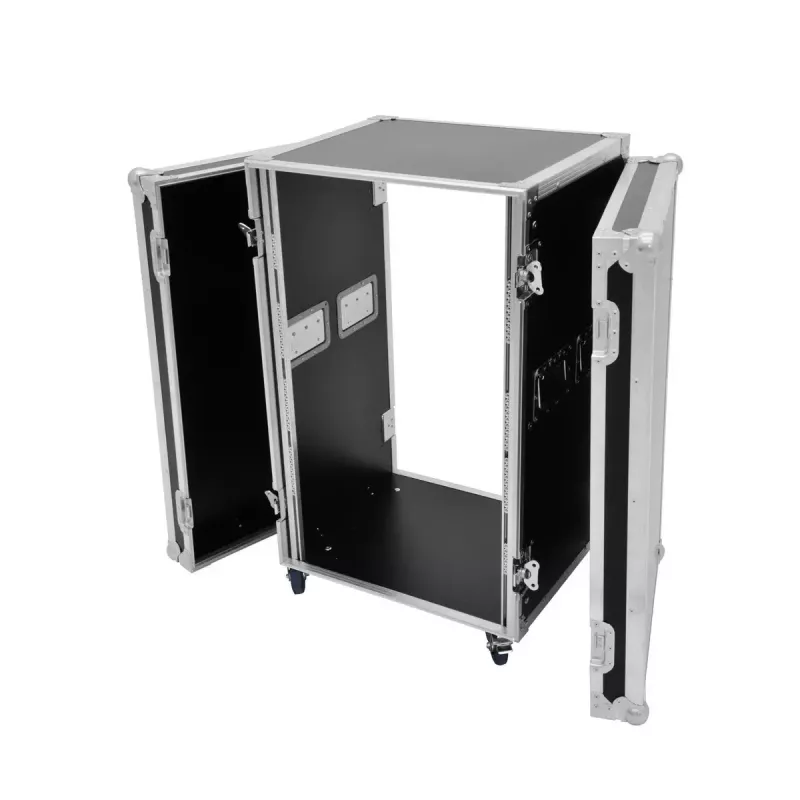 Flightcase Roadinger 30109127 berken zwart zilver 29,2 kg