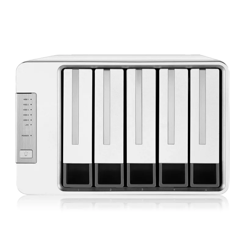 TerraMaster F5-422 NAS/opslagserver desktop Intel® Celeron® J3455 4 GB DDR3 0 TB grijs