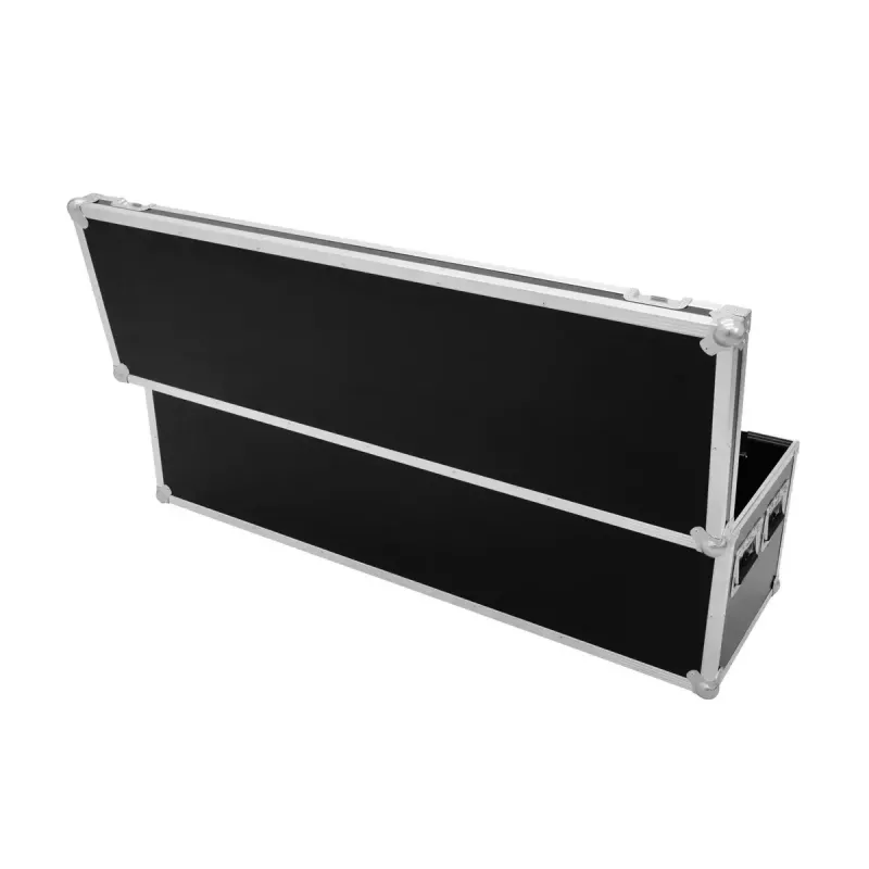 Flightcase Roadinger 30126920 berkenhout zwart zilver 17,3 kg