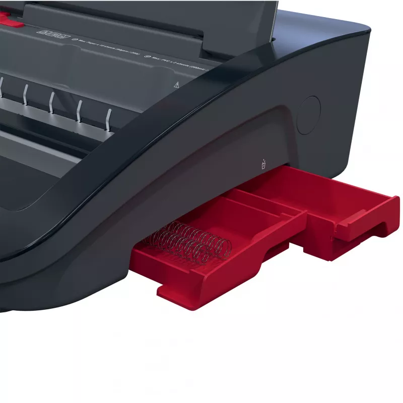 GBC WireBind® WB15E elektrische bindmachine, draadbindmachine, elektrisch, 125 vel, zwart, rood