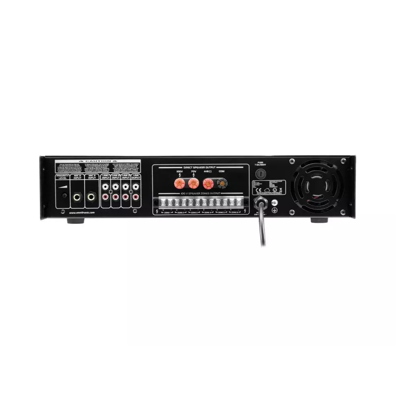 Audioversterker Omnitronic 80709782 180 W klasse A/B zwart