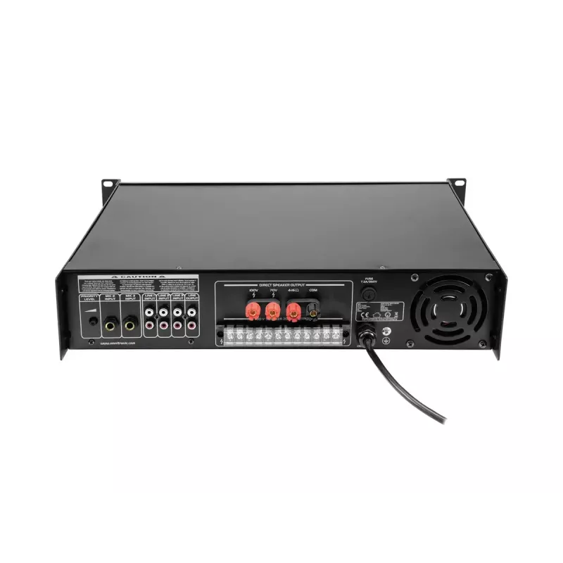 Audioversterker Omnitronic 80709782 180 W klasse A/B zwart