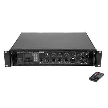 Audioversterker Omnitronic 80709782 180 W klasse A/B zwart