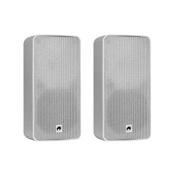 Omnitronic ODP-206T Wandluidspreker, 20 W, wit, 2 stuks