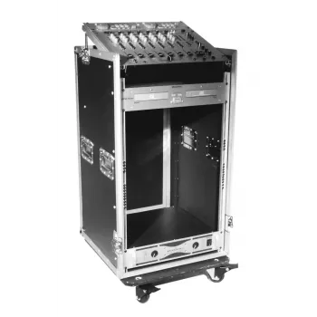 Flightcase Roadinger 30110000 multiplex zwart zilver