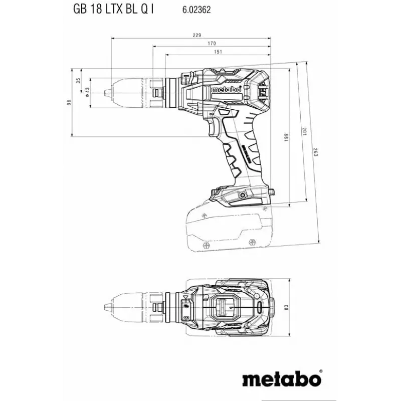 Accuschroevendraaier Metabo 602362840
