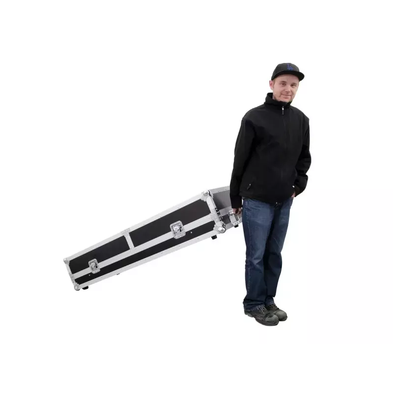 Hardcase Roadinger 30124208 voor dj-tafel multiplex zwart zilver