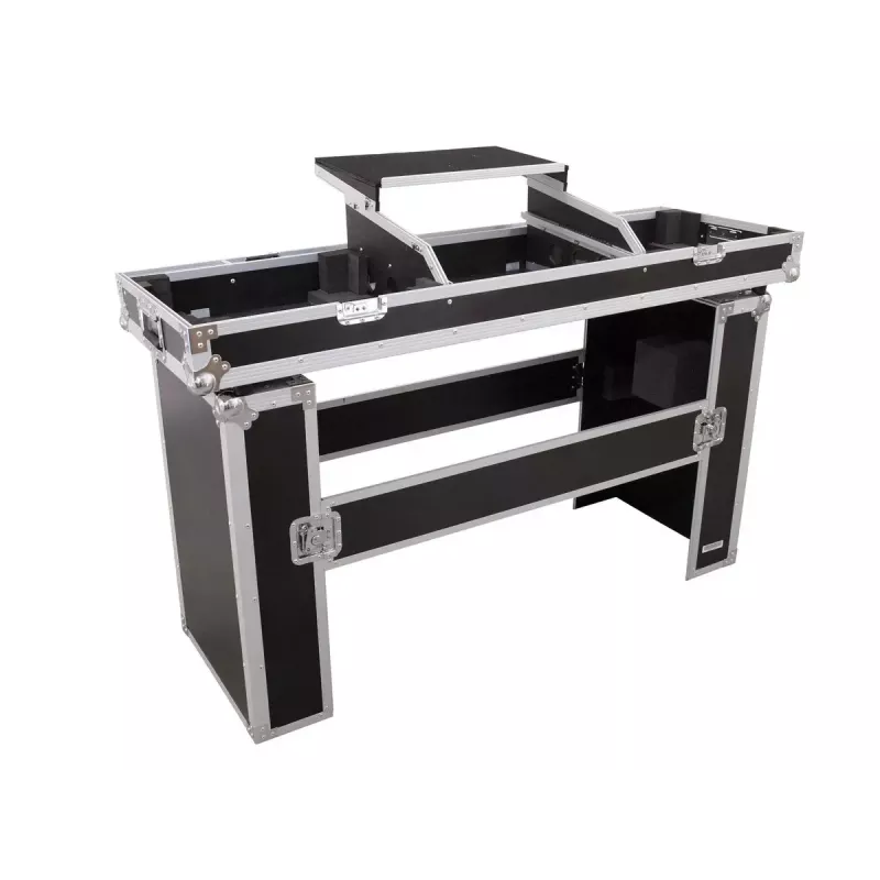 Hardcase Roadinger 30124208 voor dj-tafel multiplex zwart zilver