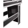 Hardcase Roadinger 30124208 voor dj-tafel multiplex zwart zilver