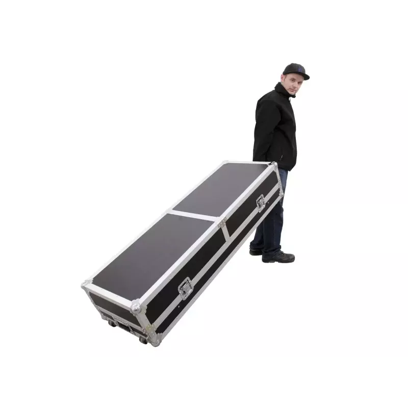 Hardcase Roadinger 30124208 voor dj-tafel multiplex zwart zilver