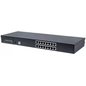Intellinet modulaire 16-poorts CAT5 VGA KVM-switch, voor gebruik met de productnummers 507622, 507738, 507981, 507998, 508025, 508032, 508049 & 508056