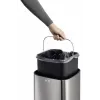 Durable TOUCH 21L rechthoekig roestvrij staal zwart zilver