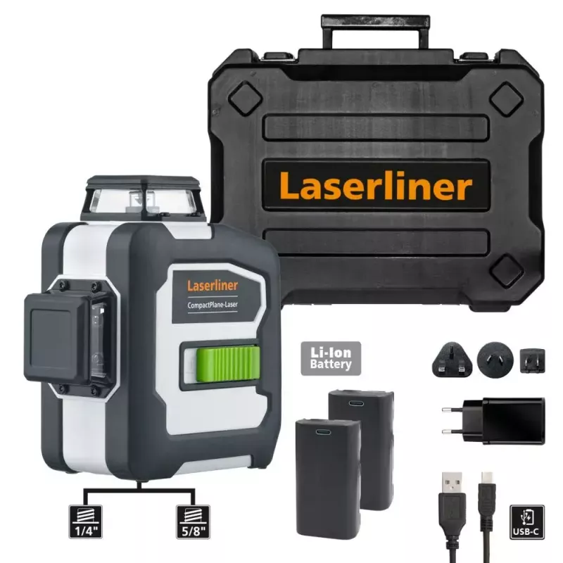 Laserliner CompactPlane 3G Pro kruislijnlaser, 30 m (036.295A)