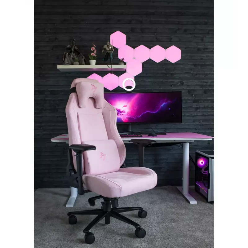 Gamingstoel Arozzi Vernazza Supersoft roze