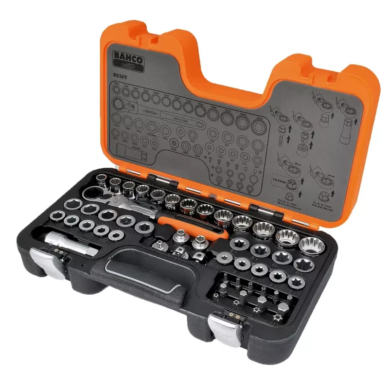 Bahco S530T 53-delige dopsleutelset