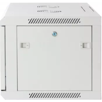Intellinet 19 inch netwerkschrank – wandmontage (standaard), 20U, 600 mm diep, grijs, gemonteerd, max. 60 kg, ook geschikt voor gebruik op het bureau of de vloer, bruikbare diepte 500 mm, metalen en glazen deur, achterwand, afneembare zijwanden, onderdelen voor wandmontage niet meegeleverd