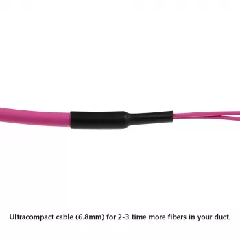 ACT 10 meter multimode 50/125 OM4(OM3) polariteit A glasvezel trunkkabel met 2 MTP/MPO-bussen aan elk uiteinde